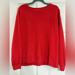 Primary Bold Red XL lightweight crewneck